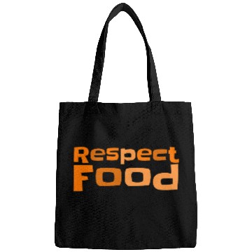 Discover Respect food Typography Bags