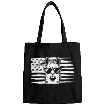 Discover Alpaca Llama US Flag Llama Bags