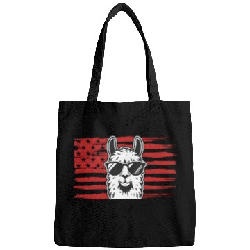 Discover Llama US Flag Llama Alpaca Bags