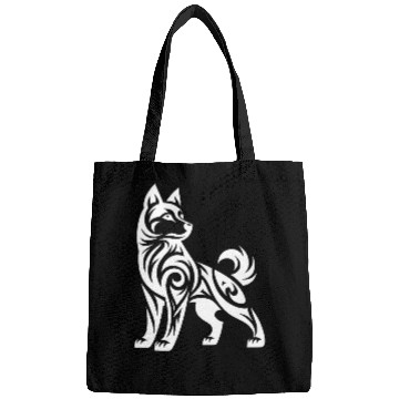 Discover Tribal Husky With Mystical Charisma Bags