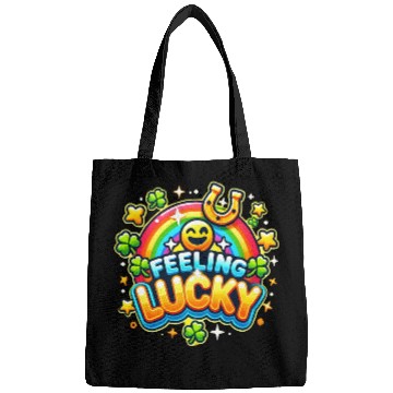 Discover Feeling Lucky - Vibrant Celebration Design Bags
