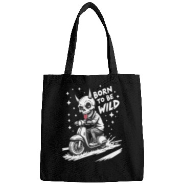 Discover Born to Be Wild - Skull Devil on Scooter Bags