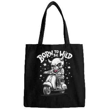 Discover Born to Be Wild - Skull Devil on Scooter Bags