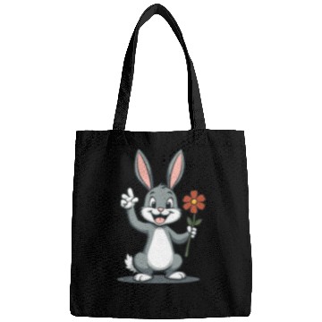 Discover Funny Easter Bunny Cute Bunny Easter Bags