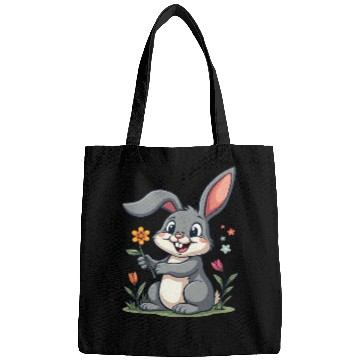 Discover Funny Easter Bunny Cute Bunny Easter Bags