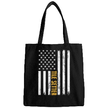 Discover Tile Setter American Flag Patriotic Work Bags
