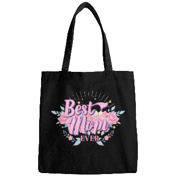 Discover Best Mom Ever Floral Design Bags