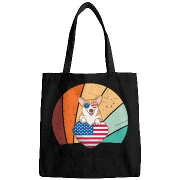 Discover Patriotic Pup: Corgi in the USA Bags