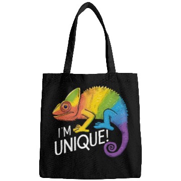 Discover Rainbow Chameleon - "I'm Unique!" Colorful Animal Bags