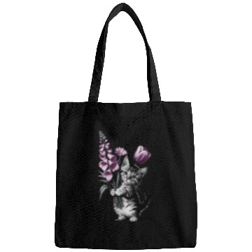 Discover Subtle Floral Anti Trump Flowers Foxglove Daisy Bags