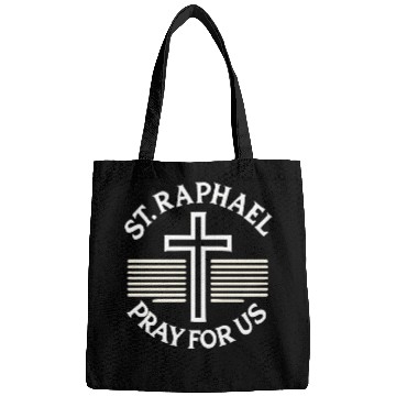 Discover St. Raphael Pray for Us Catholic Patron Saint Bags