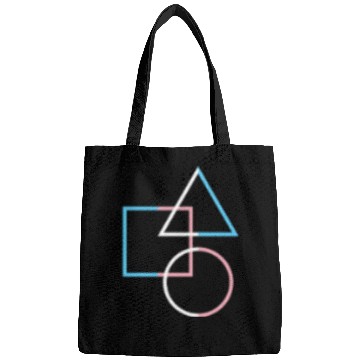 Discover Trans Pride Shapes Circle Square Minimal Art Bags