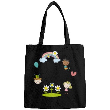 Discover Children of the Earth with Rainbow Flowers Balloon Bags