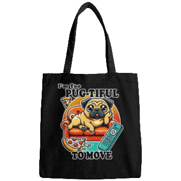 Discover Pug Relaxing Couch Design Bags