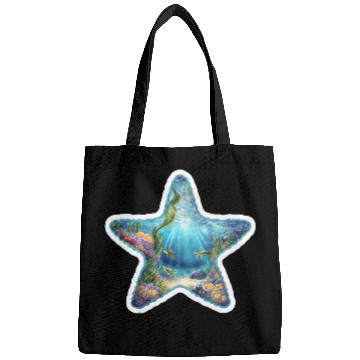Discover Vibrant Starfish Illustration Bags