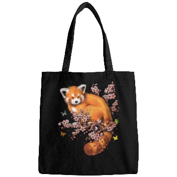 Discover Red Panda Cherry Blossom Bags