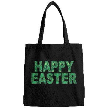 Discover Happy Easter Green Swirl Font Easter Gift Bags
