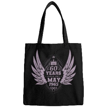 Discover 60th birthday angel wings unique since May 1965 Bags