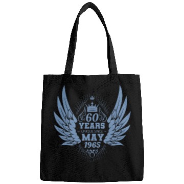 Discover 60th birthday angel wings unique since May 1965 Bags