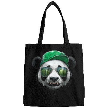 Discover Panda Wearing A Baseball Cap Bags