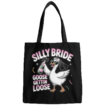 Discover Funny Bachelorette Wedding Silly Bride Goose Bags