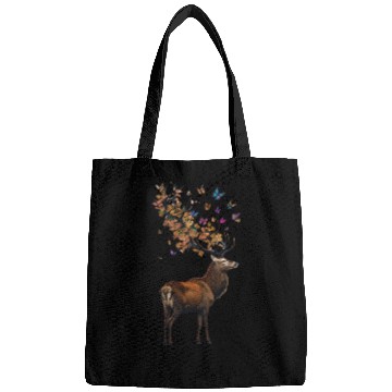 Discover Red Deer and Autumn Leaves Bags