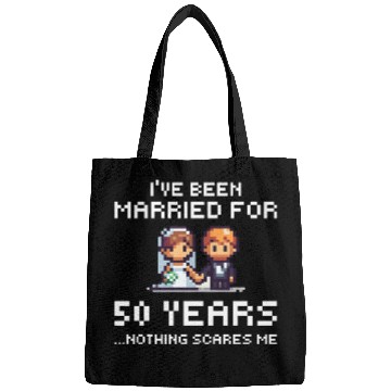 Discover Couples Married 50 Years - Funny 50th Wedding Anni Bags