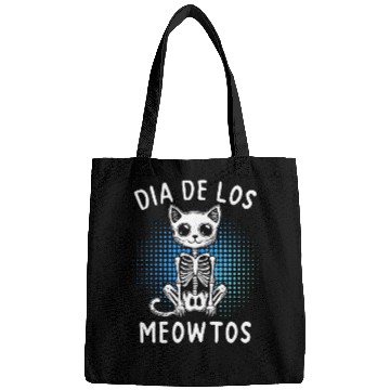 Discover Dia De Los Meowtos Skeleton Cat Bags