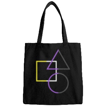 Discover Nonbinary Pride Shapes Triangle Circle Square Bags