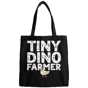 Discover Tiny dino farmer - Dinosaur Funny Dino Farmer Bags