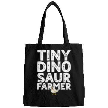 Discover Tiny dino farmer - Dinosaur Funny Dinosaur Farmer Bags