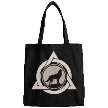 Discover Alter Otherkin Therian Theta Delta Logo Wolf Alpha Bags