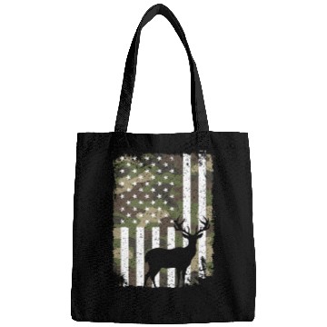 Discover Deer Buck Hunting Camo US Flag Hunter Camouflage Bags