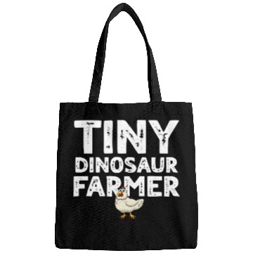 Discover Tiny dino farmer - Dinosaur Funny Dinosaur Farmer Bags