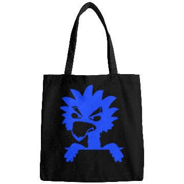 Discover Raven bird looks evil cool funny comic humor fun Bags
