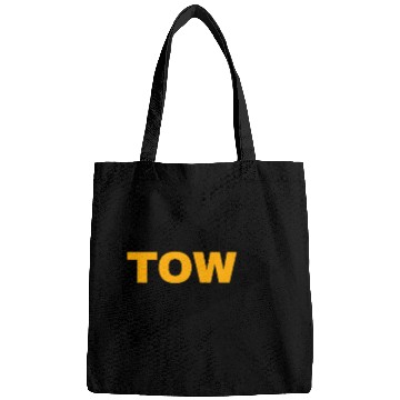 Discover Tow arrow triangle black yellow towing racecar Bags