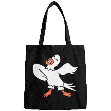 Discover Seagull bird dances happily celebrates cheerful Bags