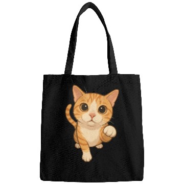 Discover Cute Meow Cat Design for Cat Lovers Bags
