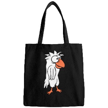 Discover Parrot bird looks funny stupid scared confused fun Bags