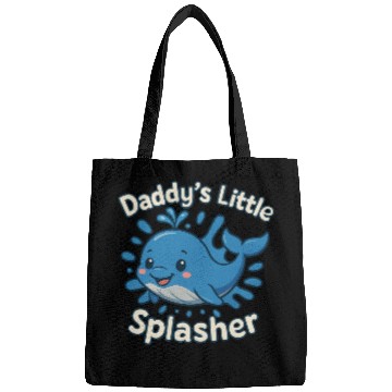 Discover Daddy's Little Splasher Cute Baby Whale Bags