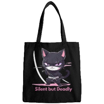 Discover Silent But Deadly – Chibi Ninja in Action Bags