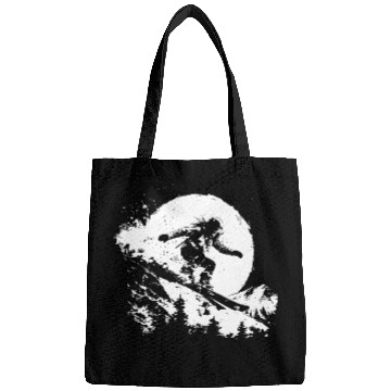 Discover Snowboarding Girl Drawing Bags