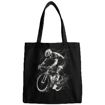 Discover Cycling Guy Drawing Bags