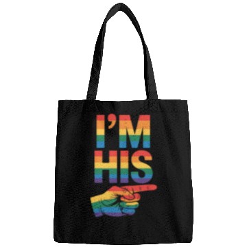 Discover I'm His Gay Couple Matching LGBTQ Pride Bags