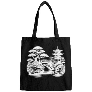 Discover Harmonious Path To The Japanese Temple Garden Bags