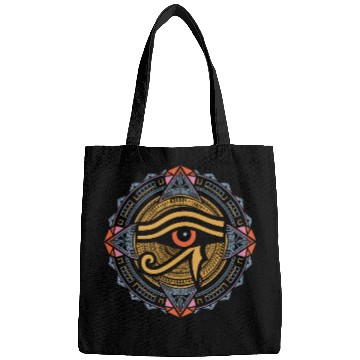 Discover Eye of Ra Mandala | Psychedelic Egyptian Art Bags