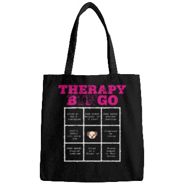Discover Therapy Bingo Card Bags Dark Humor Mental Healt