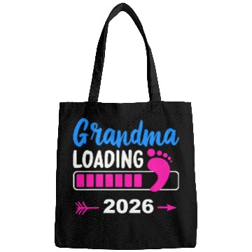 Discover Grandma Loading 2026 Pink Footprint Bags