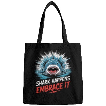 Discover Shark Happens Embrace it Shark Diver Bags