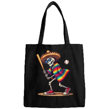 Discover Baseball Skeleton Fiesta Bags